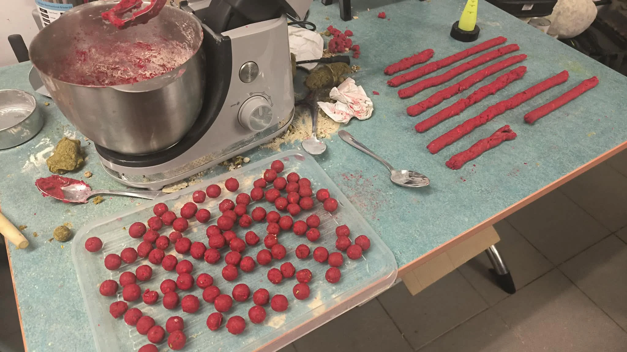 Bouillettes réalisées avec une machine Capium